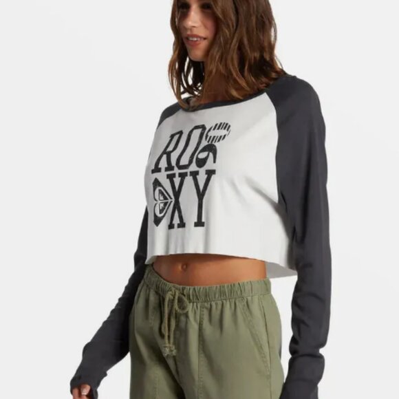 ROXY WOMEN'S HERITAGE 90 LONG SLEEVE T-SHIRT NWT - Picture 4 of 5